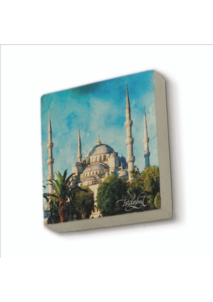 Sultanahmet Camii Baskılı Doğaltaş MAGNETKRT-013BUZDOLABI Süsü