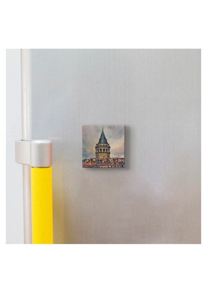 Galata Kulesi Baskılı Doğaltaş MAGNETKRT-020BUZDOLABI Süsü modelleri