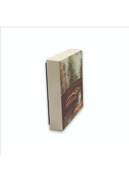 Amsterdam Görseli Baskılı Doğaltaş MAGNETKRG-016BUZDOLABI Süsü fırsatları