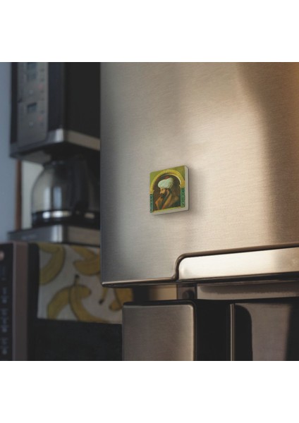 Fatih Sultan Mehmet Değiştirilmiş Çizim Baskılı Doğaltaş MAGNETKRT-089BUZDOLABI Süsü fiyatları