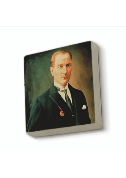 Atatürk Baskılı Doğaltaş MAGNETKRT-101BUZDOLABI Süsü