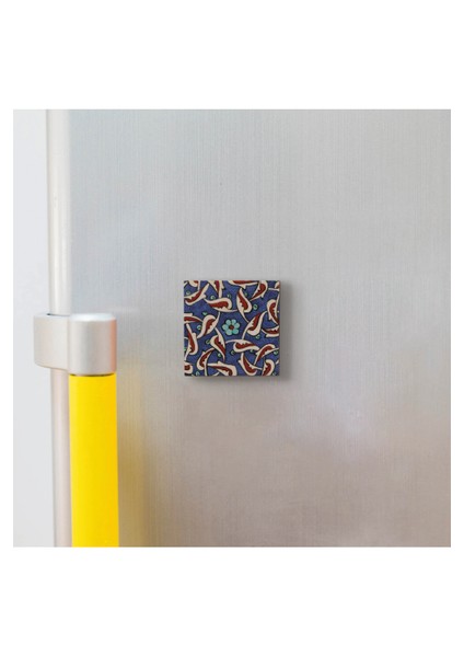 Çini Desen Baskılı Doğaltaş MAGNETKD-033BUZDOLABI Süsü modelleri