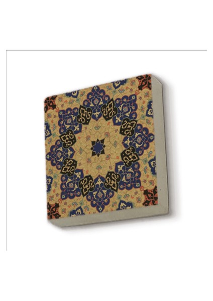 Çini Desen Baskılı Doğaltaş MAGNETKD-011BUZDOLABI Süsü