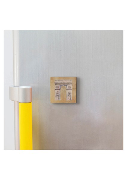 Zafer Takı Arc De Triomphe Baskılı Doğaltaş MAGNETKRG-004BUZDOLABI Süsü modelleri