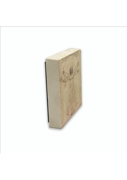Vitruvius Adamı Leonardo Da Vinci, 1492 Baskılı Doğaltaş MAGNETKRG-141BUZDOLABI Süsü