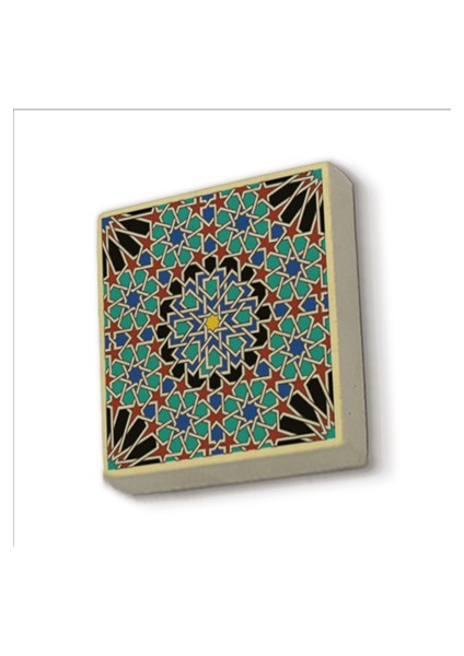 Çini Desen Baskılı Doğaltaş MAGNETKD-047BUZDOLABI Süsü