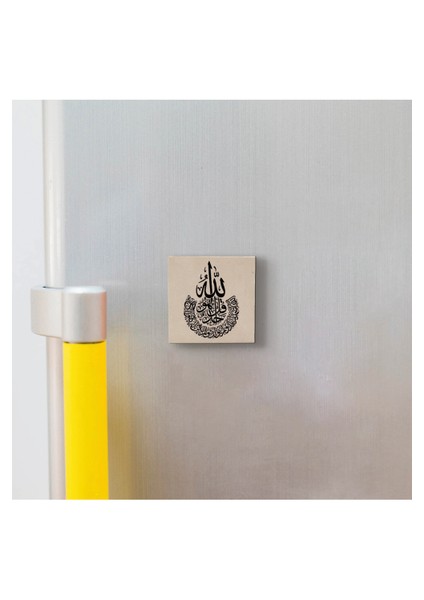 Ihlas Suresi Baskılı Doğaltaş MAGNETKH-091BUZDOLABI Süsü modelleri