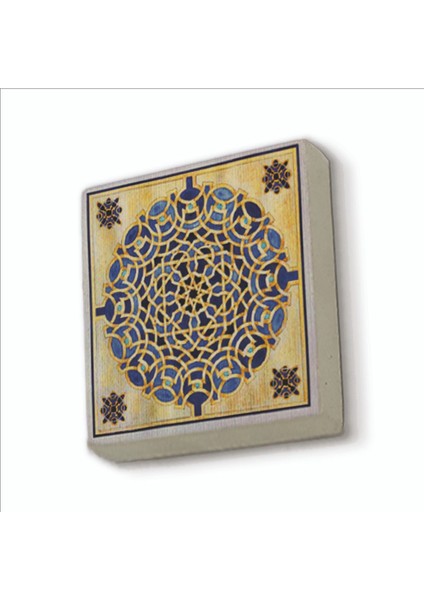 Çini Desen Baskılı Doğaltaş MAGNETKD-022BUZDOLABI Süsü