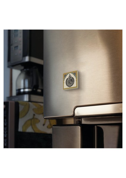 Ayet-El Kürsi Baskılı Doğaltaş MAGNETKH-067BUZDOLABI Süsü fiyatları