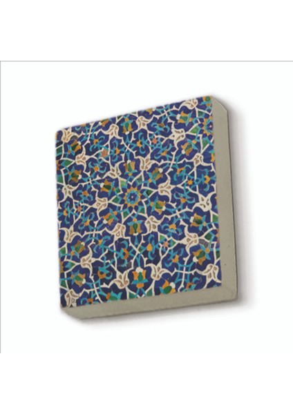 Çini Desen Baskılı Doğaltaş MAGNETKD-016BUZDOLABI Süsü