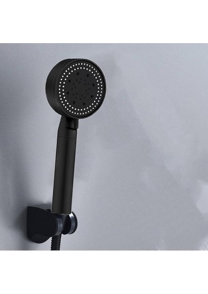 Turbo Pervaneli 5 Fonksiyonlu Siyah Duş Başlığı El Duşu ve 150 cm Krom Hortum fırsatları