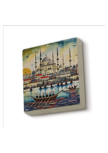 Sultanahmet Camii Baskılı Doğaltaş MAGNETKRT-014BUZDOLABI Süsü