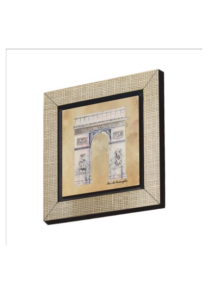 Zafer Takı Arc De Triomphe Baskılı Mdf MAGNETKRG-004BUZDOLABI Süsü