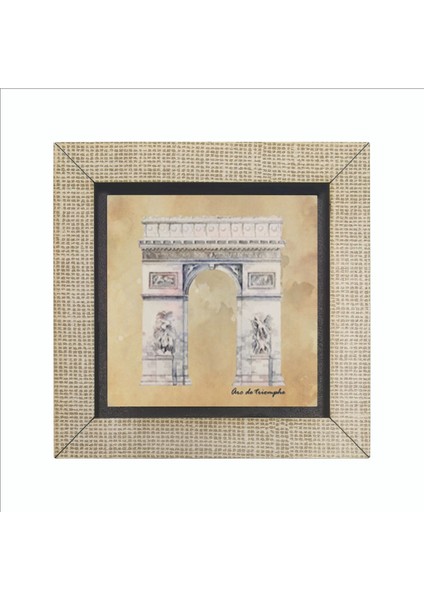 Zafer Takı Arc De Triomphe Baskılı Mdf MAGNETKRG-004BUZDOLABI Süsü fırsatları