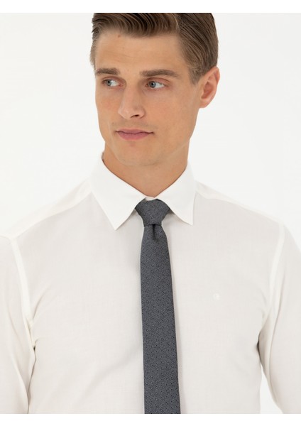 Erkek Beyaz Slim Fit Uzun Kollu Klasik Gömlek 50273661-VR013 fiyatları