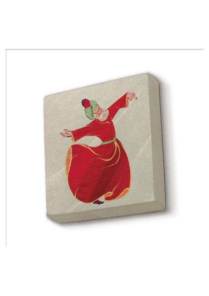 Semazen Baskılı Doğaltaş MAGNETKRT-079BUZDOLABI Süsü
