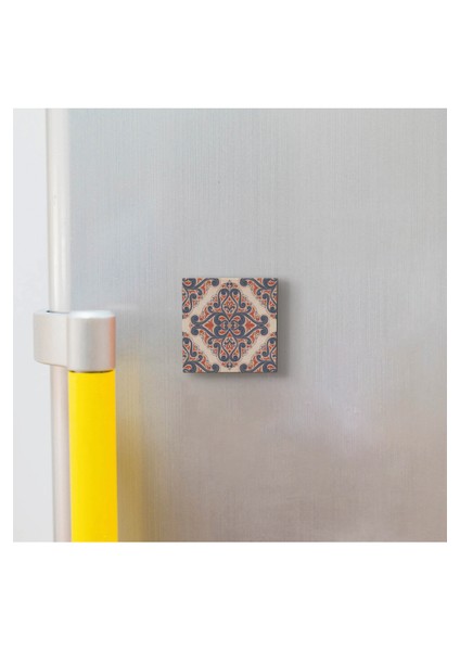 Çini Desen Baskılı Doğaltaş MAGNETKD-026BUZDOLABI Süsü modelleri