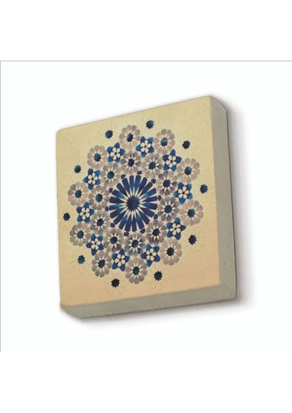 Geometrik Desen Baskılı Doğaltaş MAGNETKD-062BUZDOLABI Süsü