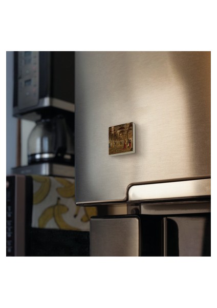 Camide Namaz Kılanlar Jean-Léon Gérôme, 1871 Baskılı Doğaltaş MAGNETKRT-133BUZDOLABI Süsü fiyatları