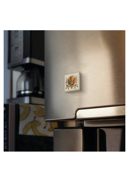 Osmanlı Arması Baskılı Doğaltaş MAGNETKRT-087BUZDOLABI Süsü fiyatları