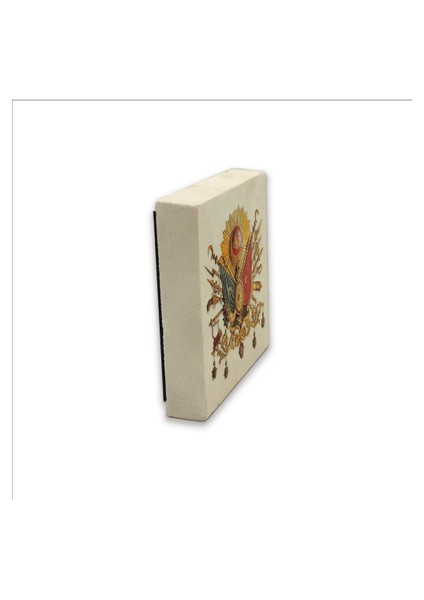 Osmanlı Arması Baskılı Doğaltaş MAGNETKRT-087BUZDOLABI Süsü fırsatları