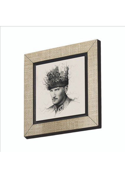 Atatürk Baskılı Mdf MAGNETKRT-106BUZDOLABI Süsü