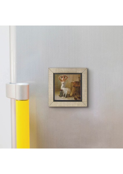 Banyo Sonrası Theodore Jacques Ralli, 1901 Baskılı Mdf MAGNETKRT-142BUZDOLABI Süsü modelleri