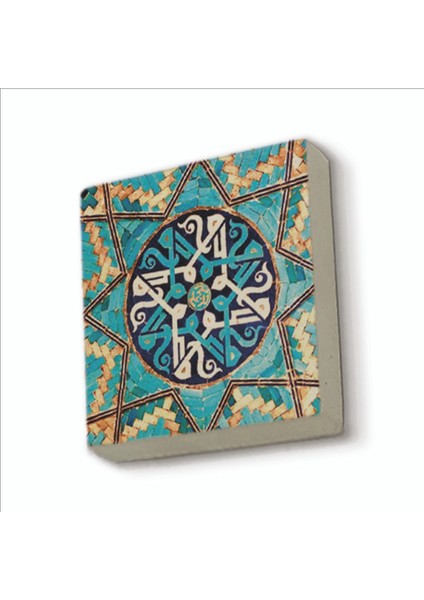 Çini Desen Baskılı Doğaltaş MAGNETKD-043BUZDOLABI Süsü