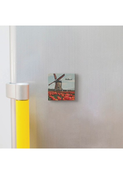 Hollanda Görseli Baskılı Doğaltaş MAGNETKRG-028BUZDOLABI Süsü modelleri