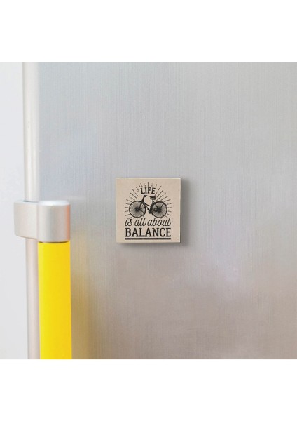 Bisklet Görseli Baskılı Doğaltaş MAGNETKRG-035BUZDOLABI Süsü
