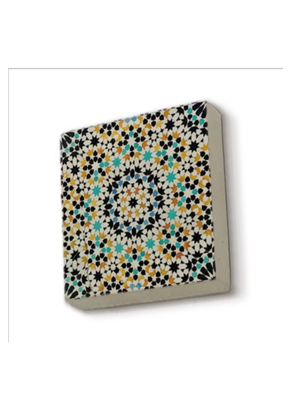 Çini Desen Baskılı Doğaltaş MAGNETKD-009BUZDOLABI Süsü