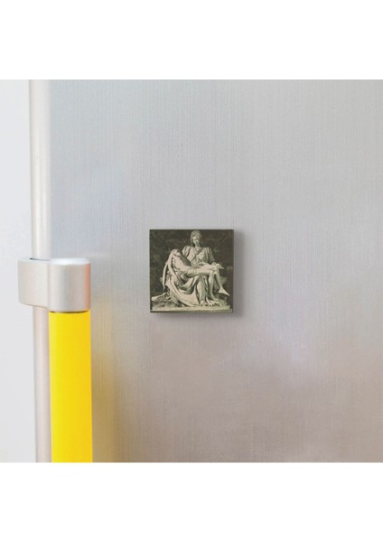 Pietà Michelangelo, 1498 Baskılı Doğaltaş MAGNETKRG-144BUZDOLABI Süsü modelleri