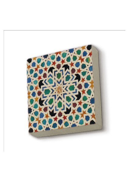 Çini Desen Baskılı Doğaltaş MAGNETKD-049BUZDOLABI Süsü