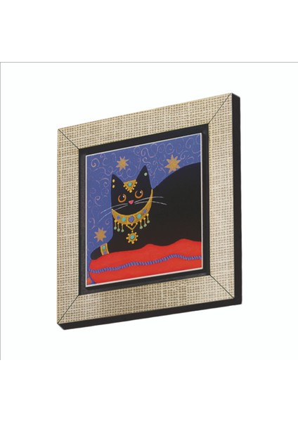 Kedi Baskılı Mdf MAGNETKRG-167BUZDOLABI Süsü