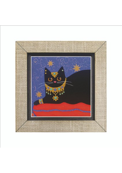 Kedi Baskılı Mdf MAGNETKRG-167BUZDOLABI Süsü fırsatları