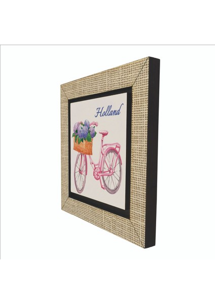 Hollanda Bisklet Görseli Baskılı Mdf MAGNETKRG-036BUZDOLABI Süsü indirimleri