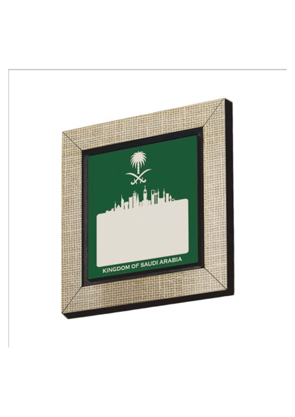 Suudi Arabistan Görseli Baskılı Mdf MAGNETKRG-072BUZDOLABI Süsü