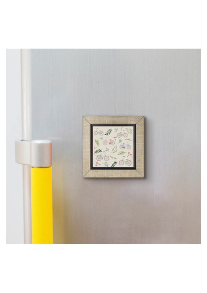 Hollanda Bisklet Görseli Baskılı Mdf MAGNETKRG-037BUZDOLABI Süsü modelleri