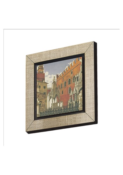 Italya Görseli Baskılı Mdf MAGNETKRG-056BUZDOLABI Süsü