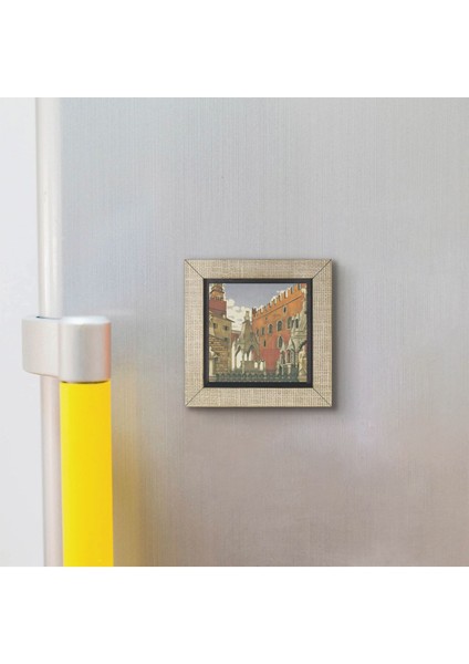 Italya Görseli Baskılı Mdf MAGNETKRG-056BUZDOLABI Süsü modelleri