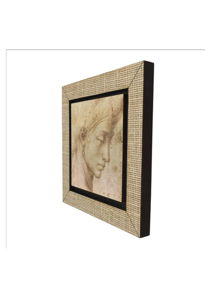 Baş Etüdü Leonardo Da Vinci Baskılı Mdf MAGNETKRG-139BUZDOLABI Süsü indirimleri