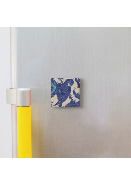 Osmanlı Sülünlü Çini Topkapı Sarayı Baskılı Doğaltaş MAGNETKD-064BUZDOLABI Süsü modelleri