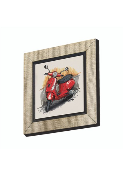 Italya Görseli Baskılı Mdf MAGNETKRG-061BUZDOLABI Süsü