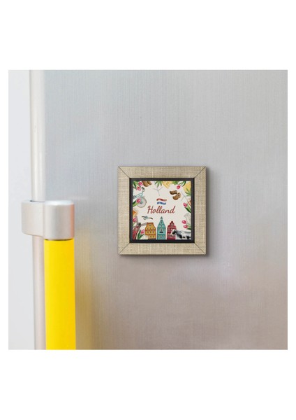 Hollanda Sembolleri Baskılı Mdf MAGNETKRG-021BUZDOLABI Süsü modelleri