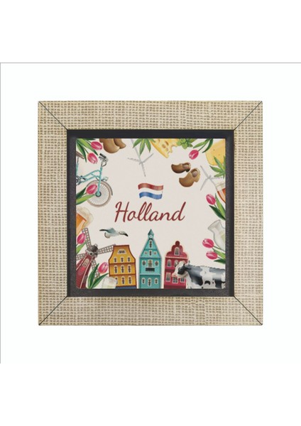 Hollanda Sembolleri Baskılı Mdf MAGNETKRG-021BUZDOLABI Süsü fırsatları