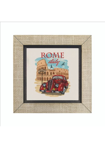 Roma Görseli Baskılı Mdf MAGNETKRG-045BUZDOLABI Süsü fırsatları