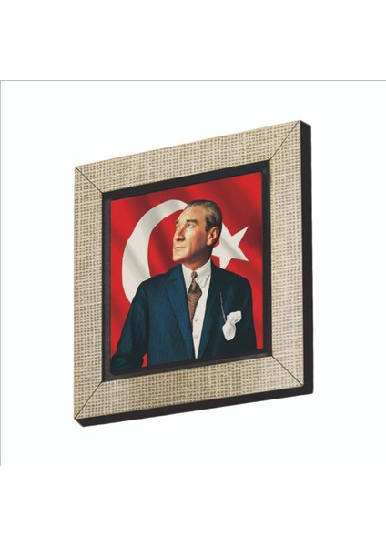 Atatürk Baskılı Mdf MAGNETKRT-099BUZDOLABI Süsü