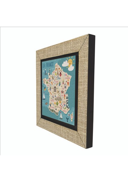 Fransa Sembolleri Baskılı Mdf MAGNETKRG-008BUZDOLABI Süsü indirimleri