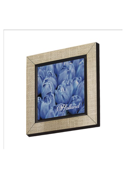 Hollanda Lale Görseli Baskılı Mdf MAGNETKRG-025BUZDOLABI Süsü