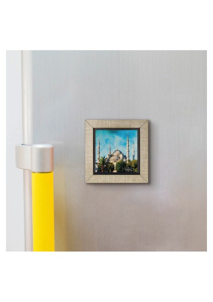 Sultanahmet Camii Baskılı Mdf MAGNETKRT-013BUZDOLABI Süsü